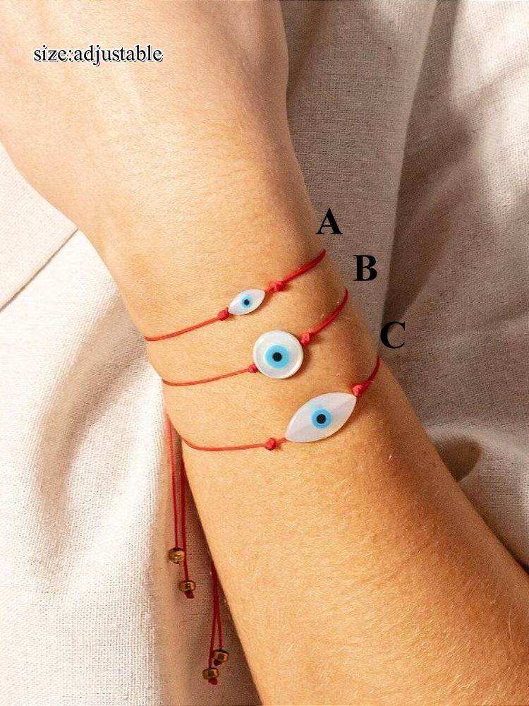 Evil Eye Bracelet for Women Boho Jewelry Girl Spiritual Gift Lucky Red String Bracelets Accessories