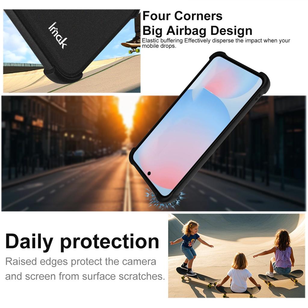 IMAK For Samsung Galaxy S25 FE Case TPU Phone Cover Airbag Shockproof Protection