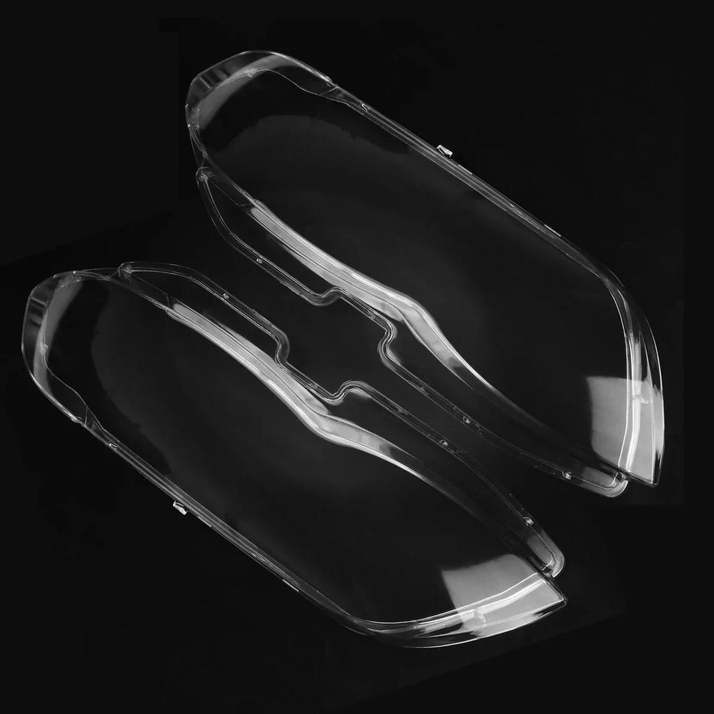 Pair Front Headlight Lens Cover For BMW X5 E53 2004 2005 2006 Clear Headlamp Cover Transparent Lampshade