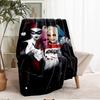 Harley Quinn Theme Printed Blanket - Perfect for Couch, Bed, Travel & Outdoor Use | Machine Washable, Cozy & Durable.