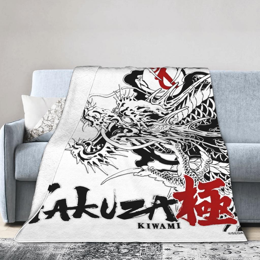 Like a Dragon & Yakuza Kiwami Decke Korallenfleece Plüsch Japan Spiel Superweiche Überwürfe Schlafzimmer Sofa Quilt Multifunktion