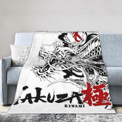 Like a Dragon & Yakuza Kiwami Blanket Coral Fleece Plush Japan Game Super Soft Throw Blankets Bedroom Sofa Quilt Multifunction