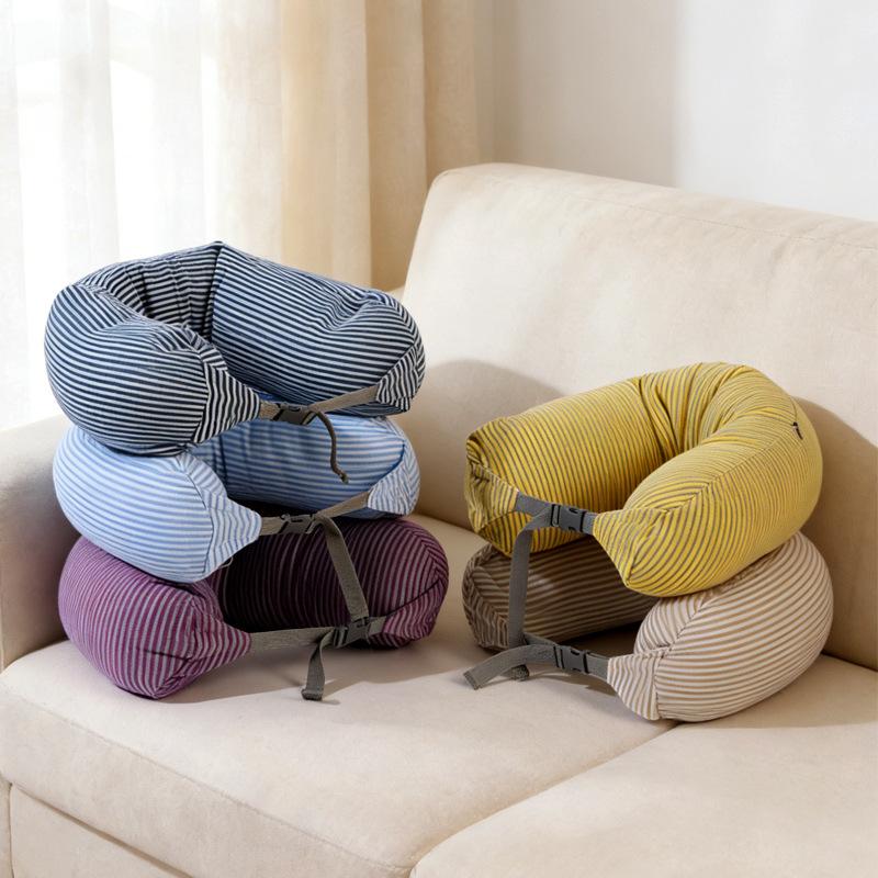 Multifunctional travel pillow U-shaped neck pillow Car plane pillow Unprinted U-shaped pillow