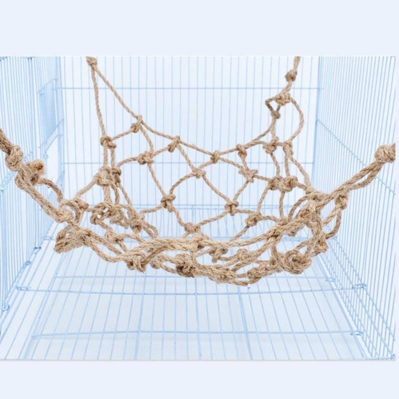 Bird Toy Climbing Net With Natural Rope Parrots Budgies Cockatiels Small Pets Training Play Accessory