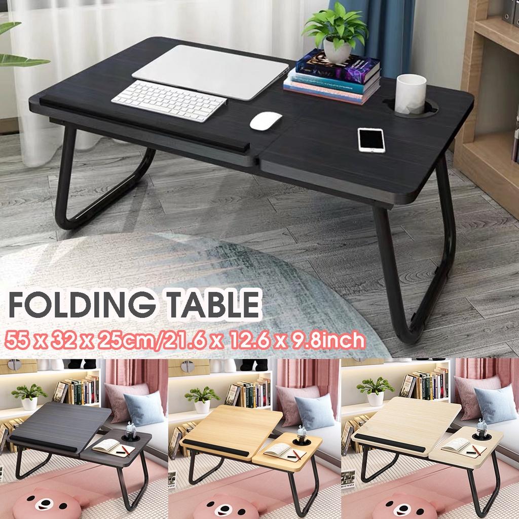 Foldable Dormitory Bed Laptop Stand Book Reading Laptop Studying Table NEW Foldable Adjustable Desk Shelf Size 55 X 32 X 25cm
