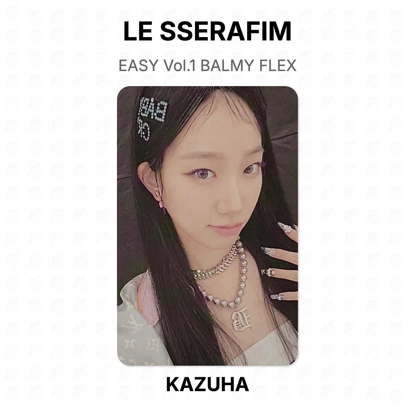 LE SSERAFIM EASY Vol.1 BALMY FLEX Official Photocard KAZUHA