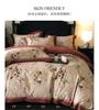 High end cotton light luxury retro thick warm brushed four piece set - Zhijin