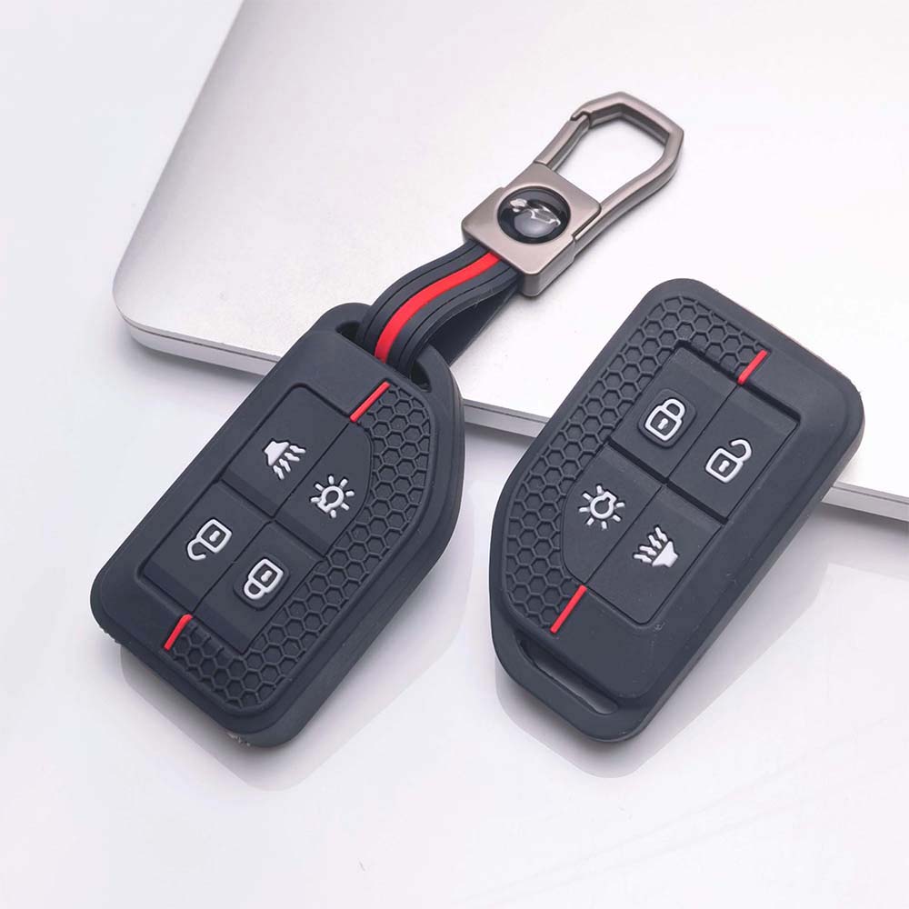 Key Fob Cover for Volvo Truck with Keychain Silicone Protective Cover with Keychain Scratch Resistant Shockproof Anti-Dust Durable Key Holder