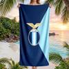 Lazio FC Print Quick Dry Beach Towel Microfiber Absorbent Portable Travel Swimming Towel
