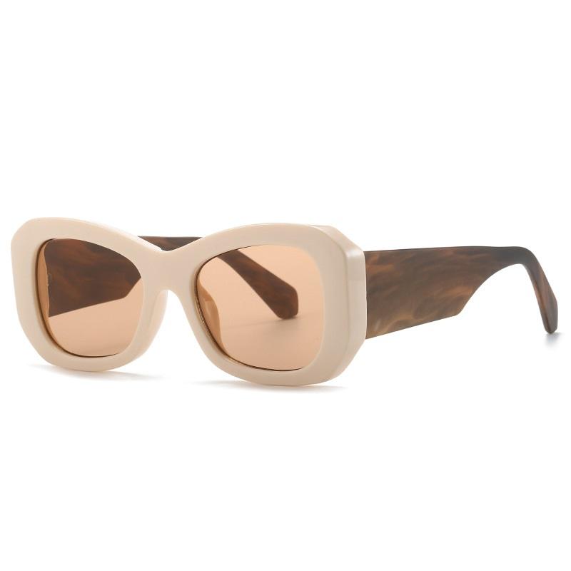 Square Sunglasses Women Men Colorful Wide Glasses Legs Travel Shades Male Female Uv400   Retro Brand Designer Luxury