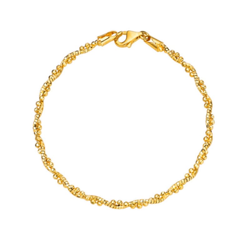 LILYKORI 925 Silver Twist Sand Bracelet