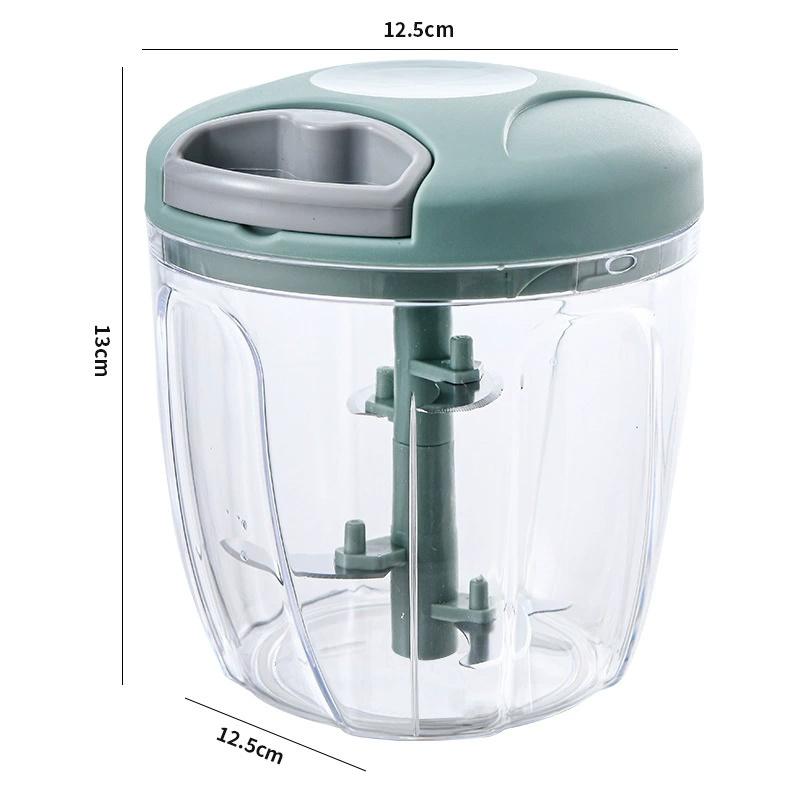 Multifunctional Garlic Chopper & Press Set - 500/900ML Manual Meat Mincer + Vegetable Onion Cutter | Kitchen Cooking Accessories