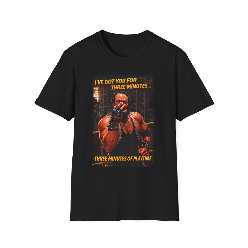 Bonesaw “3 Minutes of Playtime” T-Shirt – Macho Man Wrestling Movie Tee