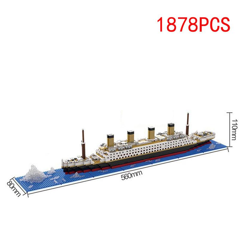 Titanic Micro Mini Building  Blocks   Assembly Toy  Cruise Ship Brick Model  DIY Toys Boat Kids Kit Educational Toy Gift