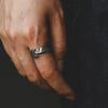 Buyee 925 Sterling Silver Pánský Prsteníček Roztomilá Ryba Otevřený Prsten pro Ženy Muže Módní Jedinečný Zvířecí Punk Jemné Šperky Kruh Dárek