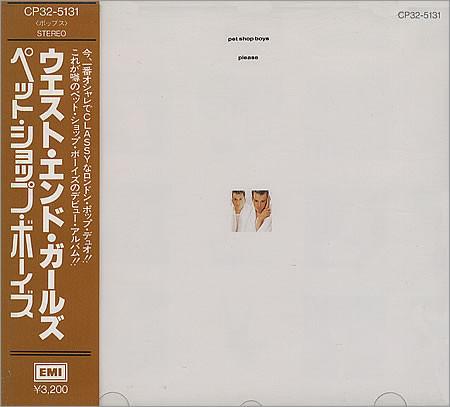 CD PET SHOP BOYS Please CP325131 EMI 2021 Япония Рок Б/у