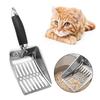 Stainless Steel Cat Litter Scoop Hollow Design Pet Poop Shovel Pets Litter Shovel  Cat Sand