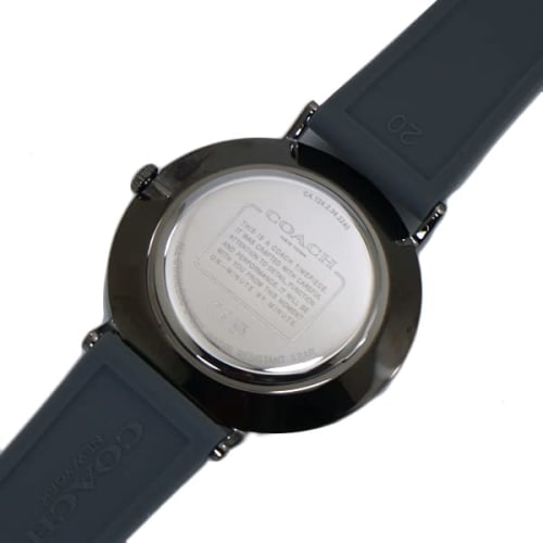 Coach Charles Men's Watch, 41mm, Gray Dial, Silicone Rubber Strap, Signature C, 14602635