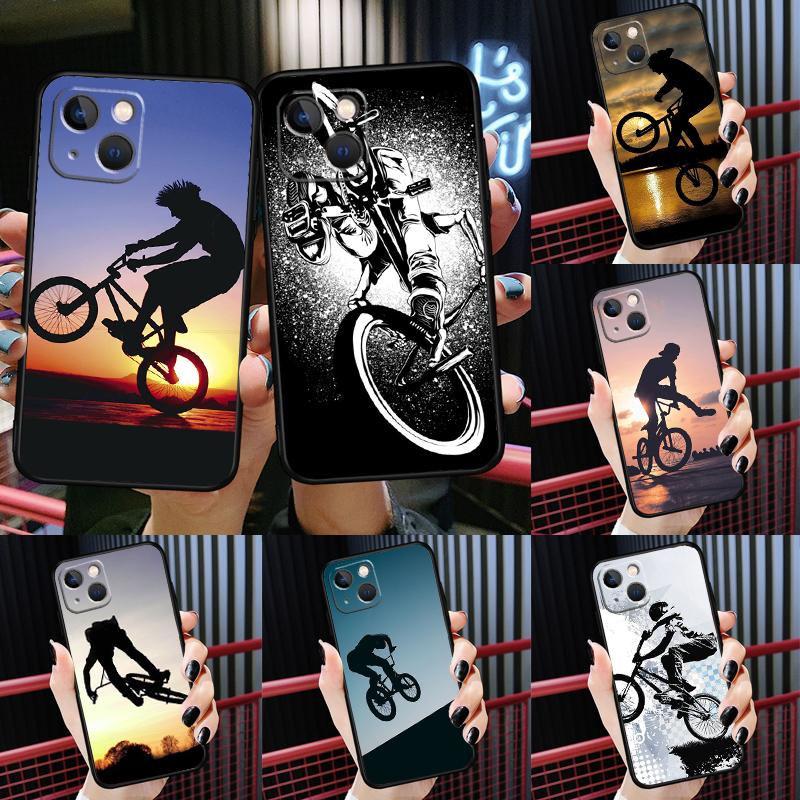 BMX Bike Extreme Sport Phone Case For iPhone 16 Pro Max 11 12 13 14 15 Pro Mini XS X XR 16 Plus 16e Cover Coque