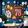 Party Backdrop Birthday Wedding Balloon Pink 78th 78 Photo Booth Background Front Door Decor