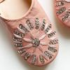 Sequined Babouche Bags Bridal Rose LL [dear Morocco] // // (26 cm)