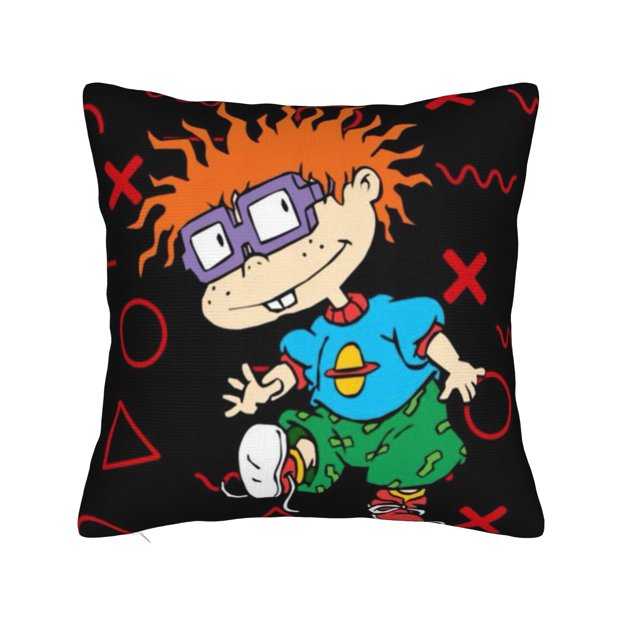 Decorative Pillowcases Rugrats Chuckie Finster Anime Stuff Chair  Pillow Case Cover Zipper Multi Size 12x12Inch