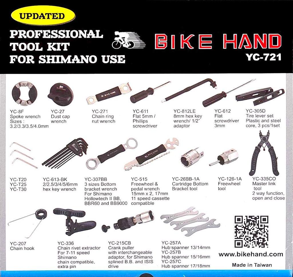 Bike Hand Tool Kit for Shimano YC-721