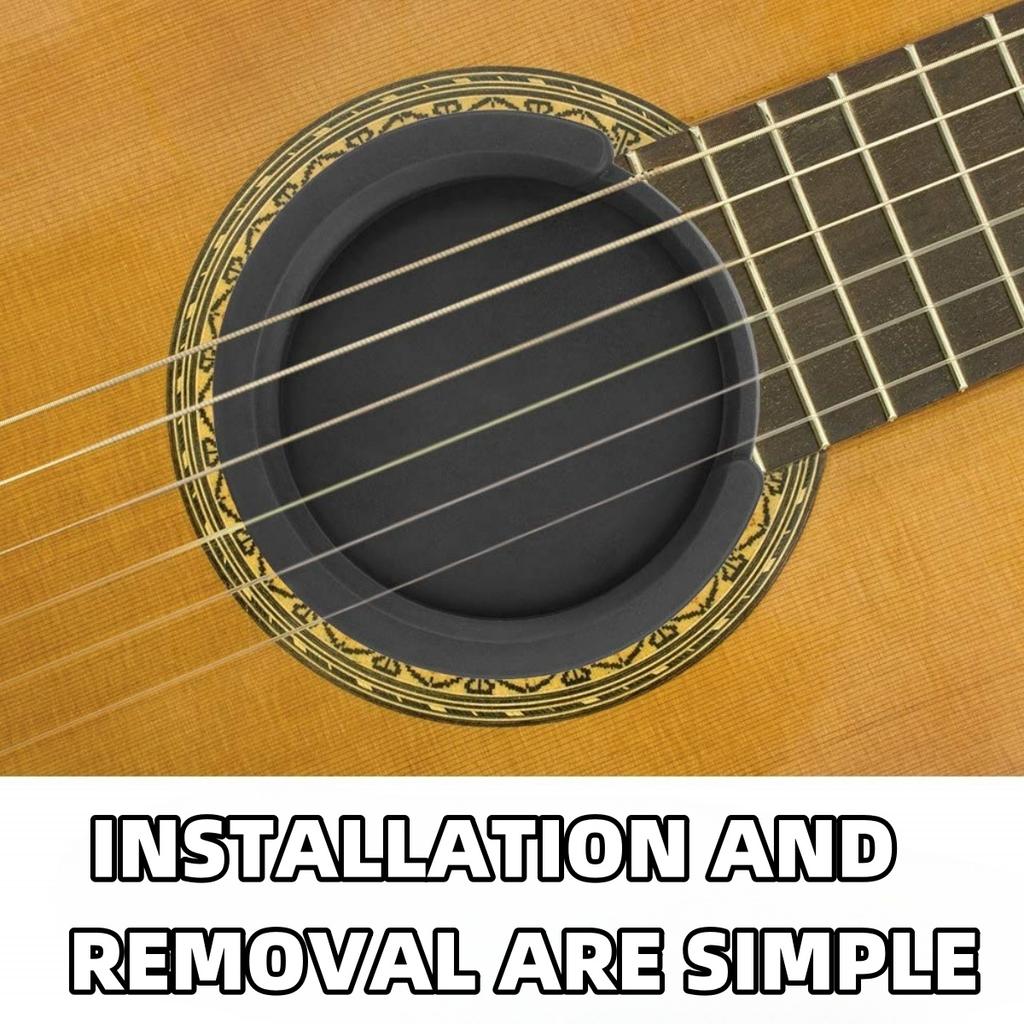 Acoustic-Electric Guitar Sound Hole Cover Classical Noise Reduction/8.5/10/10.2cm Soundhole Cover Buffer Protector Guitar Parts