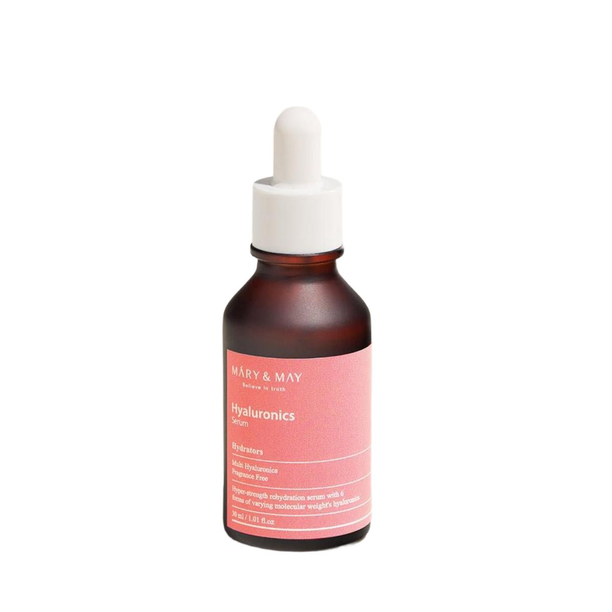 Mary&May Hyaluronic Serum Intense Hydration & Deep Moisturizing Facial Treatment, 30ml