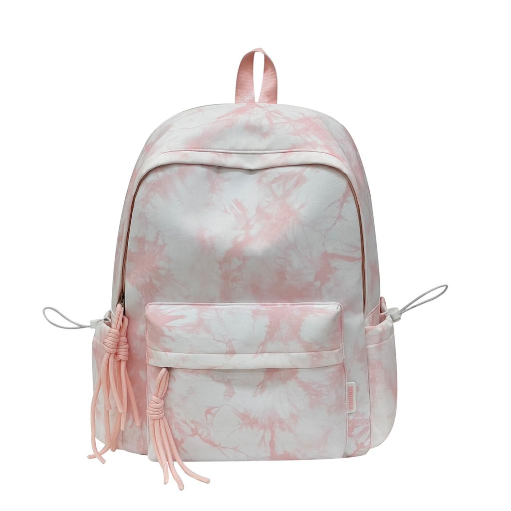 Schoolbag schoolbag female high school student junior high school student Korean version personalized tie-dye backpack large capacity primary