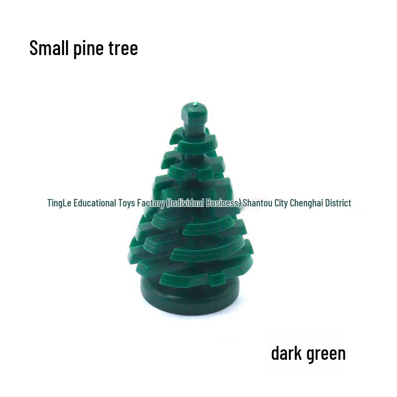 Pine Tree Building Blocks 2435 3471: Compatible with Lego Forest & Street Scenery Accessories.