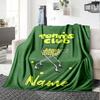 Custom Name Tennis Theme Printed Blanket - Perfect for Couch, Bed, Travel & Outdoor Use | Machine Washable, Cozy & Durable.