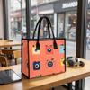 Cute Camera Pattern Tote Bag Casual Shoulder Handbag for Daily Use