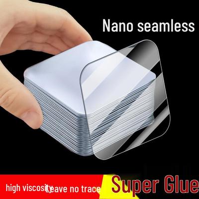 Nano Spurloser Doppelseitiger Hochviskoser Klebefilm - Rutschfestes, Hitzebeständiges Pflaster für Haushaltswände