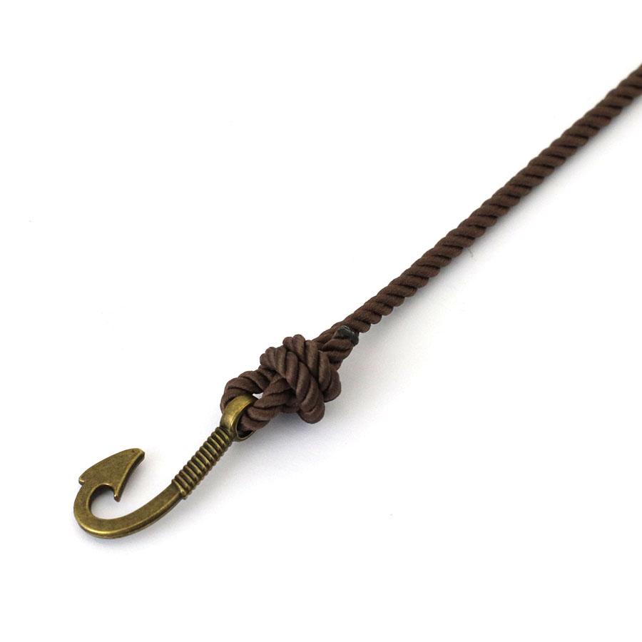 Vintage Fish Hook Boat Anchor Men Bracelet Casual Adventure Accessories Male Double Layer Adjustable Jewellery Gift