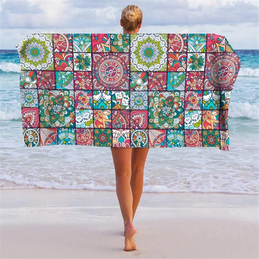 Beach Towel Quick-dry Microfiber Bath Towels Beach Cushion Bath Towel Yoga Mat Sand Free Beach Towel