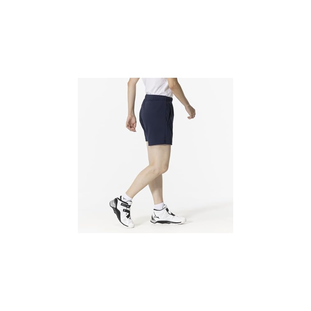 Volleyball wear, half shorts, knit material, inseam 13cm, size L, V2MBB211, women's dress navy, XL