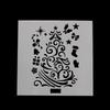 652F 7 Pcs Baking Mesh Christmas Stencil Baking Decorating Tool Gift for Baking Lover