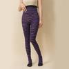Damen Weihnachten Halloween Gestreifte Strumpfhosen Hoher Bund Vollständig Lange Strumpfhosen Leggings Strümpfe Cosplay Kostüm Zubehör
