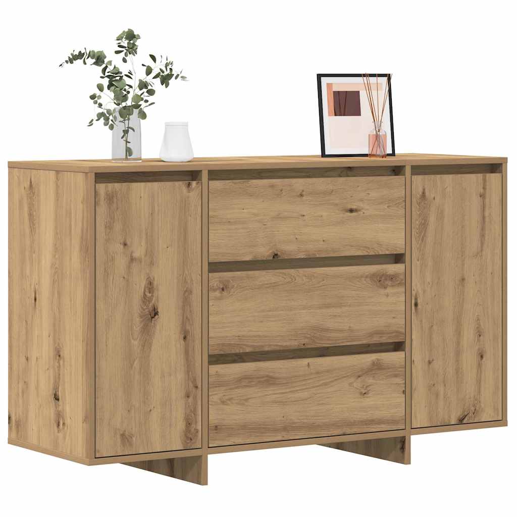 Artisan Oak Sideboard 120 x 41 x 75 cm Particleboard