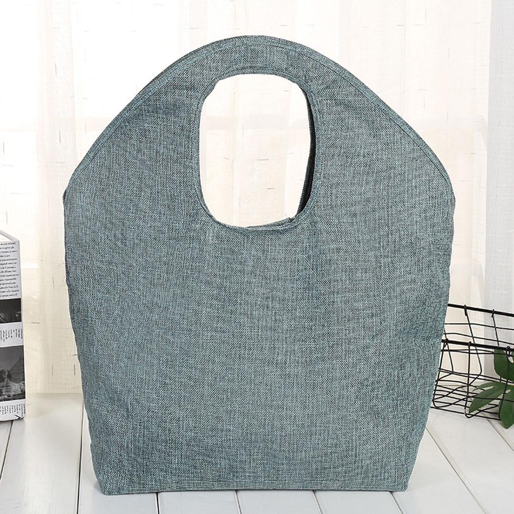 Buy Reusable Set of Grocery Tote Foldable Into Attached Pouch Polyester