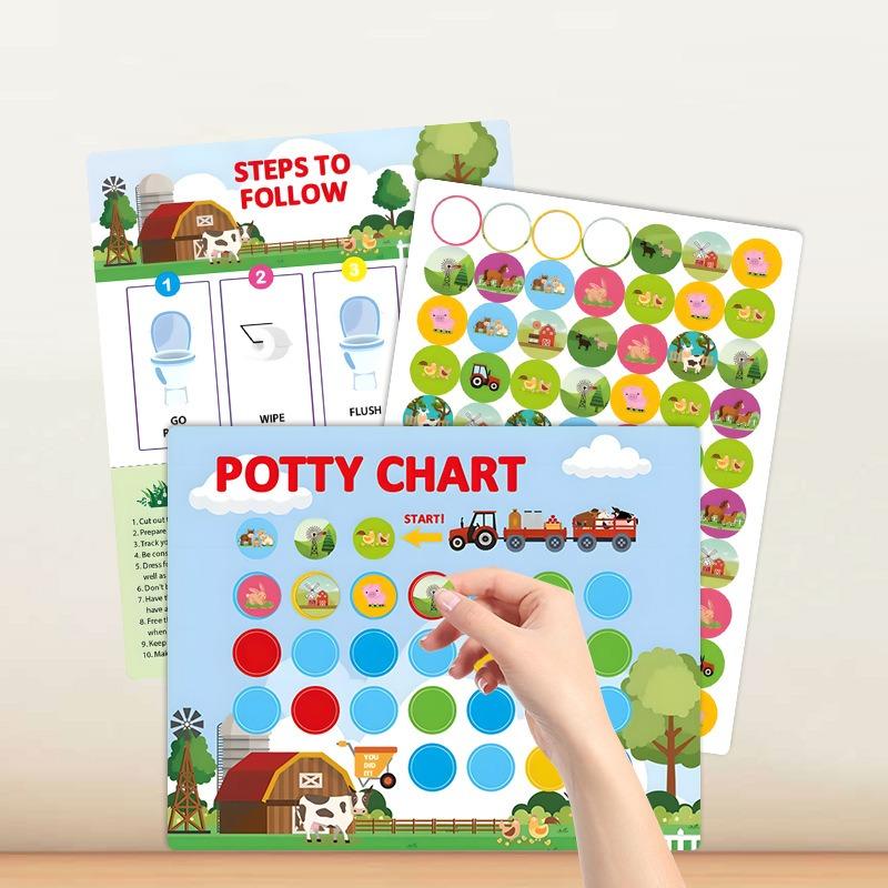 Kids Potty Training Reward Sticker Chart For Boys Girls Toilet Habit Cultivation