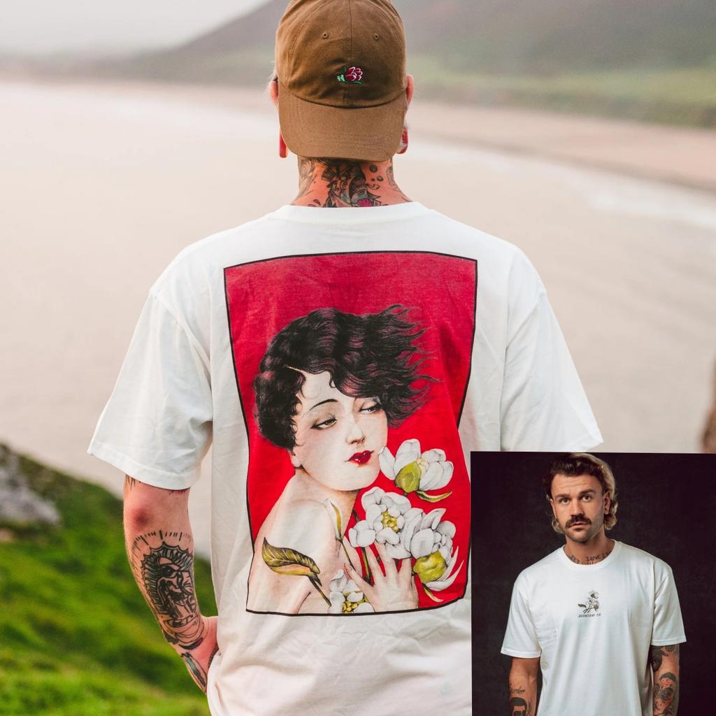 Lowbo Sullen Tattoo Kunst Lässiges T-Shirt Baumwolle Grafik-T-Shirt Unisex Unisex Sommer Streetwear
