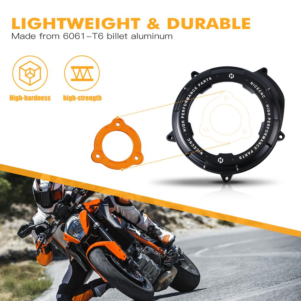 For KTM 1050 1090 1190 1290 Adventure R/S/T 2017-24 Clear Engine Clutch Cover Pressure Plate 1290 Super Duke R/GT/EVO 2014-2024