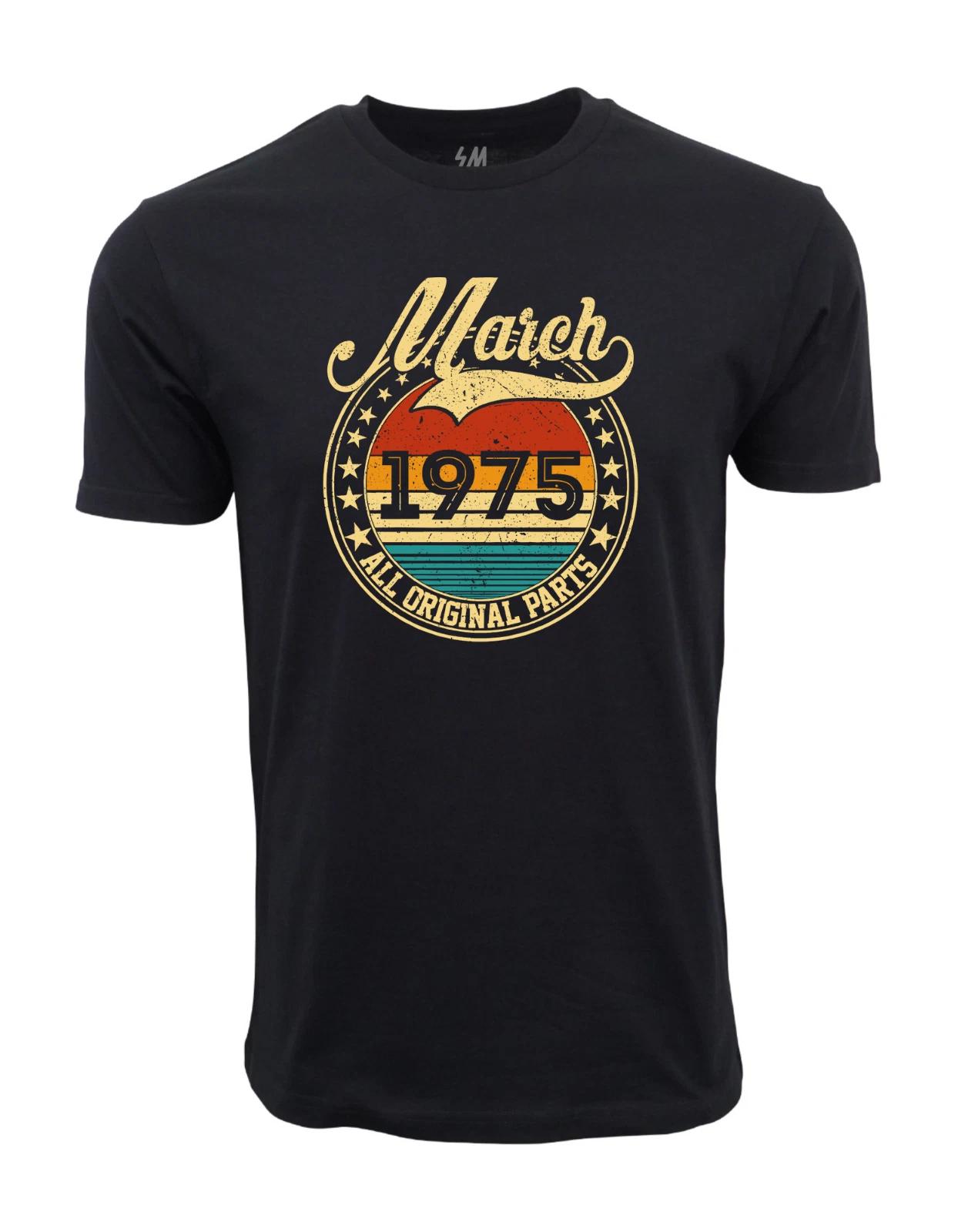 

Unisex Adult Vintage Graphic March 1975 All Original Parts Graphic ... XL