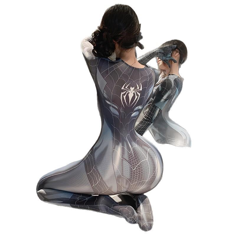 Sexy Spider-Man onesie female interest open file free animation interest uniform tights temptation