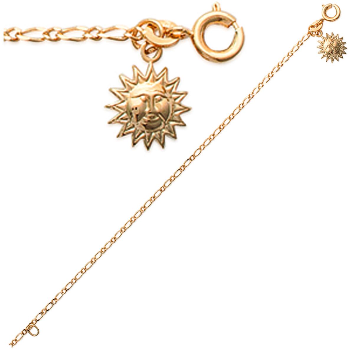 

Les Trésors De Lily [I2638] - Ножной браслет с позолотой Sun gold - 25 см 10 мм
