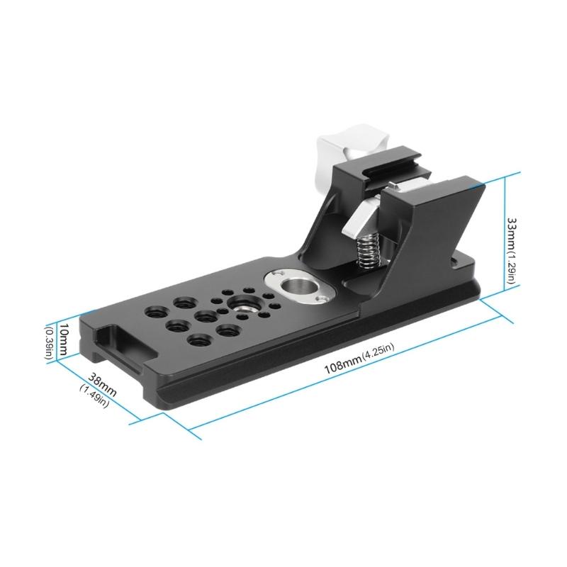 Aluminum Alloy Quick Release Plate For DSLR Camera Long Lens With Secure Locking Mechanism And Enhances Stability