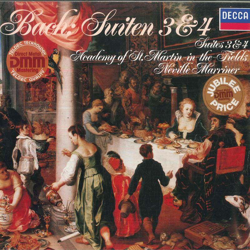 

LP Record SIR NEVILLE MARRINER ACADEMY OF ST Bach Suiten 3 4 642856 DECCA 198 Germany Classical Used