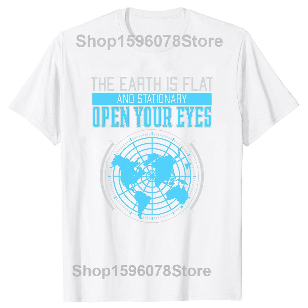 Funny Flat Earth Society T Shirts Graphic Cotton Streetwear Short Sleeve Birthday Gifts Summer Style T-shirt Mens Clothing